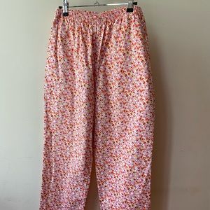 The Tog Shop Pink Floral Tapered Pant - image 1